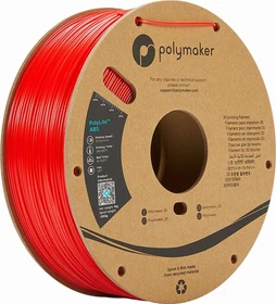 Polymaker PolyLite ABS, rot, Spule, 1.75mm, 1.00kg