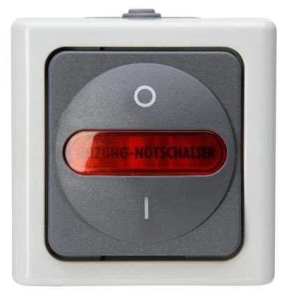 Kopp Blue Electric Heizungshauptschalter, grau