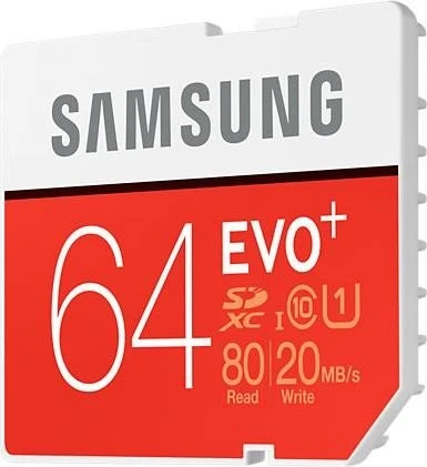 Samsung EVO+ R80/W20 64GB, UHS-I, Class 10