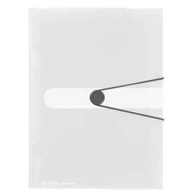 Herlitz Dreiflügelmappe mit Gummizug, A4, transparent