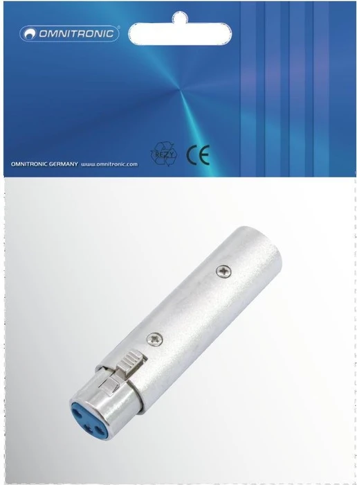 Omnitronic Adapter 3pol XLR(F)/5pol XLR(M)