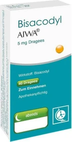 Bisacodyl AIWA 5mg Dragees, 40 Stück