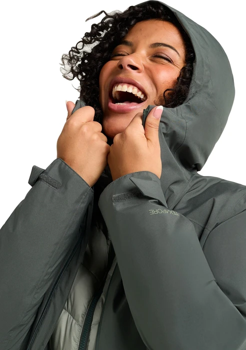 Jack Wolfskin Icecape 3in1 Down Funktionsjacke slate green (Damen)