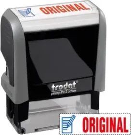 trodat printy 4912 Textstempel mit Motiv ORIGINAL mit Symbol, 47x18mm, schwarz