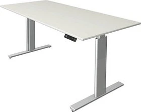 Kerkmann Move 3 elektrisch höhenverstellbarer Sitz-Steh-Schreibtisch 180x80cm weiß/silber