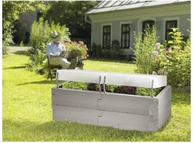 Juwel Timber Hochbeet Komplett-Set mit Thermohaube 130x60cm