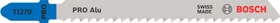 Bosch Professional T127D HSS Special for Alu Stichsägeblatt, 100mm, 100 Stück