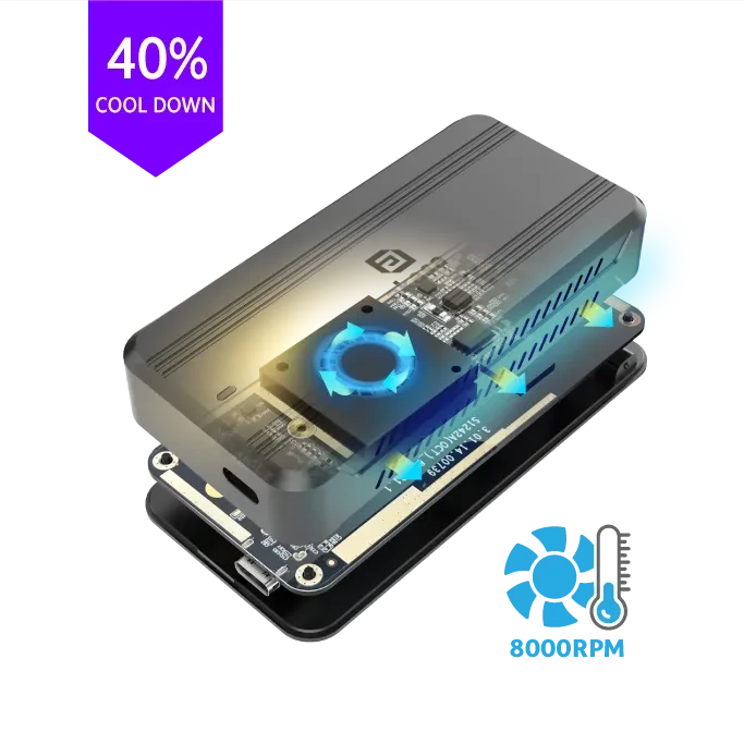 Akasa USB4 NVMe M.2 SSD Enclosure, USB4