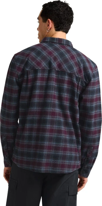Jack Wolfskin Baja Flannel Hemd langarm check dark navy (Herren)