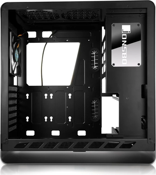Jonsbo UMX4, schwarz, Glasfenster