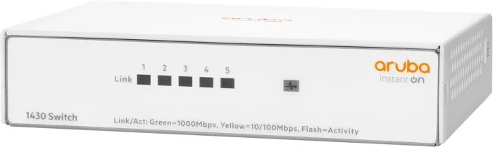 HPE Aruba Instant On 1430 Desktop Gigabit Switch, 5x RJ-45