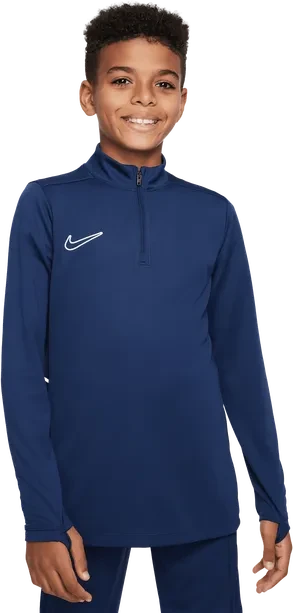 Nike Dri-FIT Football 1/4-Zip Funktionsshirt langarm midnight navy/white (Junior)