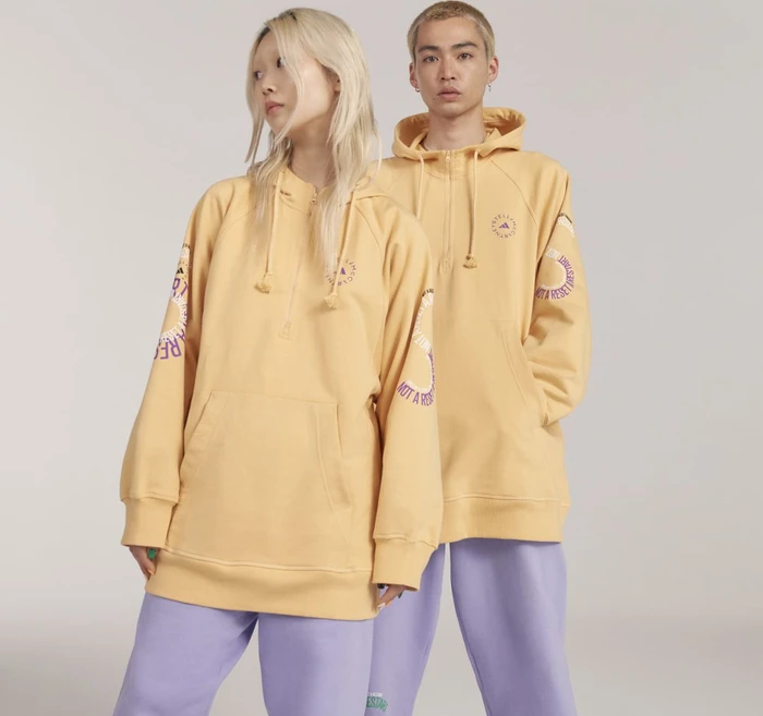 adidas by Stella McCartney Hoodie faded pulse amber