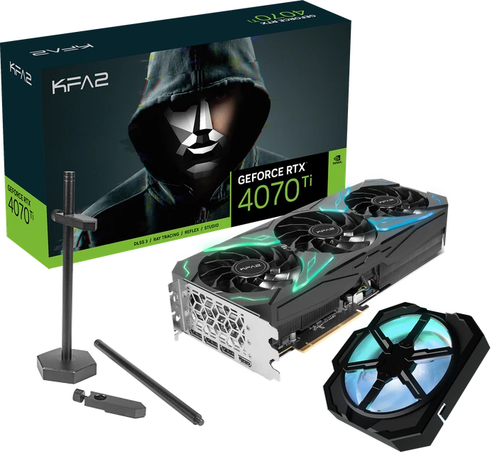 KFA2 GeForce RTX 4070 Ti SG (1-Click OC), 12GB GDDR6X, HDMI, 3x DP