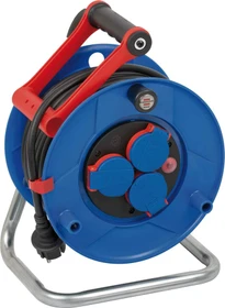 Brennenstuhl Garant Gewerbe-/Baustellen-Kabeltrommel, Schuko auf 3x Schuko, 25m, IP44, H07RN-F 3G1,5