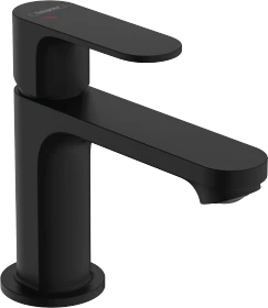 Hansgrohe Rebris S Einhebel-Waschtischmischer 80 CoolStart mit Metall Zugstangen-Ablaufgarnitur mattschwarz