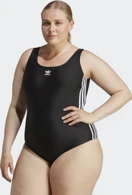 adidas Adicolor 3-Streifen Badeanzug schwarz/weiß (Damen)