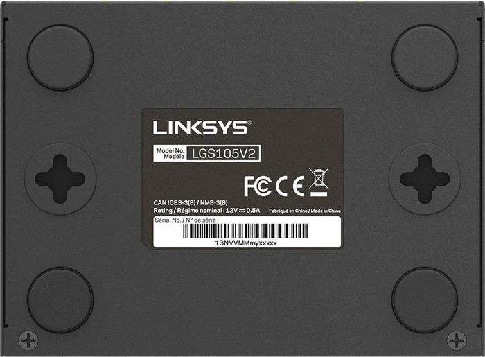 Linksys LGS100 Desktop Gigabit Switch, 5x RJ-45