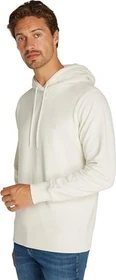 Calvin Klein Badge Baumwoll-Frottee Hoodie ivory (Herren)
