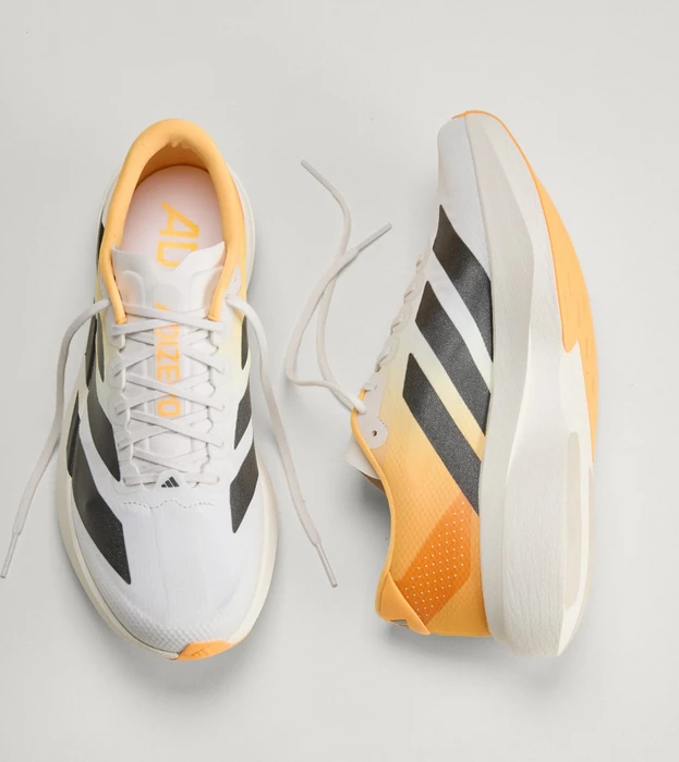 adidas Adizero Evo SL crystal white/lucid tangerine/iron metallic (Herren)
