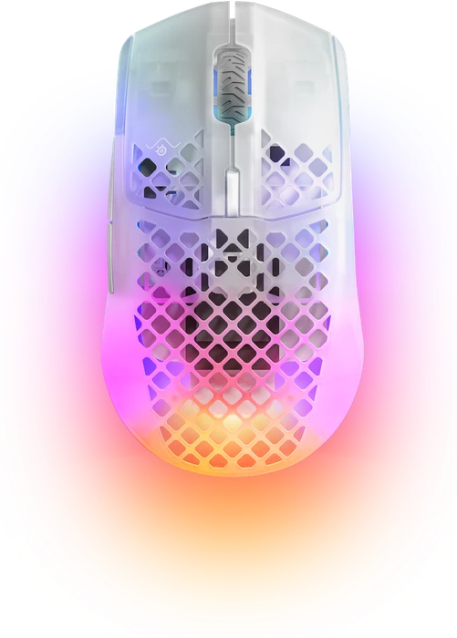 SteelSeries Aerox 3 Wireless Ghost weiß/transparent, USB/Bluetooth