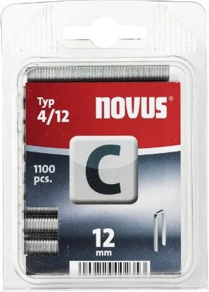 Novus Typ 4 Tacker-Klammern, 12x6.1mm, 1100 Stück