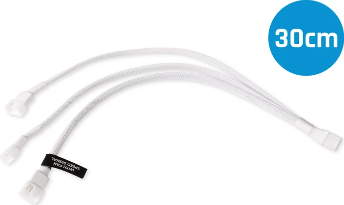 Alphacool 4-Pin auf 3x 4-Pin Verteiler, 15cm, weiß