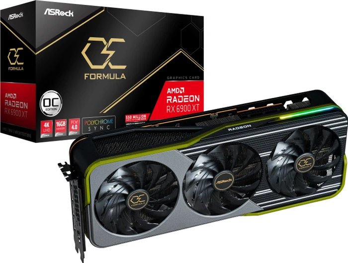 ASRock Radeon RX 6900 XT OC Formula, RX6900XT OCF 16G, 16GB GDDR6, HDMI, 3x DP
