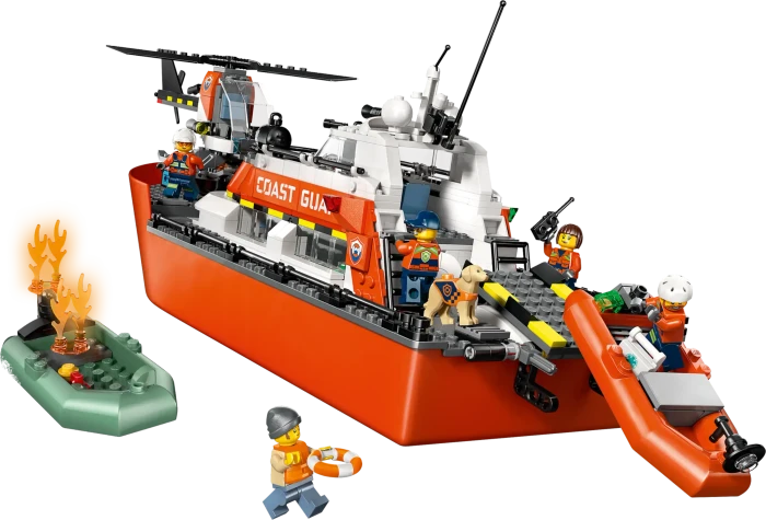 LEGO City - Rettungsboot der Küstenwache mit Hubschrauber
