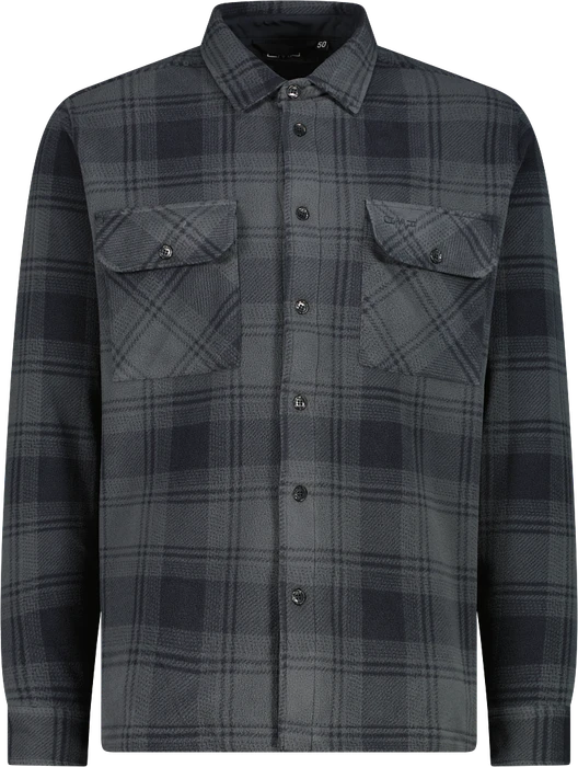 CMP Fleece Hemd langarm grau (Herren)
