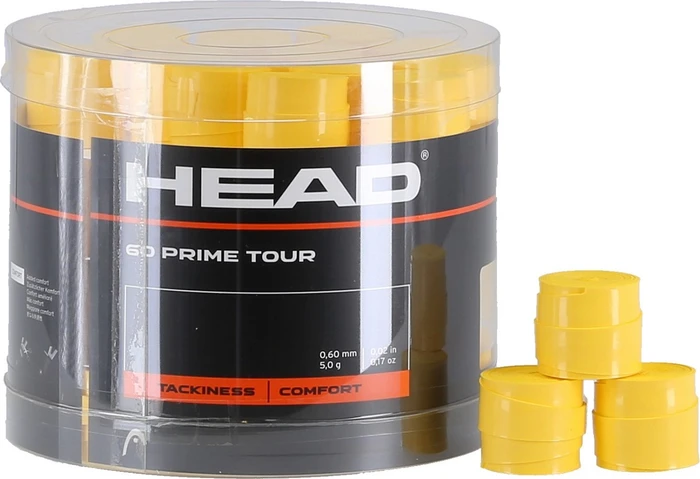 Head Prime Tour 60 Overgrip Griffband gelb, 60 Stück