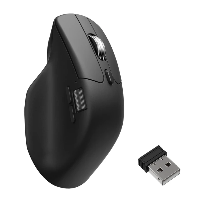 Keychron M6 All Silent Wireless Mouse schwarz, 8K PixArt 3950, USB/Bluetooth