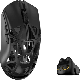 WLMouse Beast X Mini Pro Wireless 8K Magnesium Gaming Mouse, Solid Side + Omron Optical, schwarz, USB