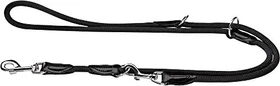 Hunter Freestyle verstellbare Führleine, 2m, schwarz