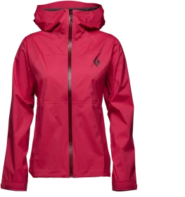 Black Diamond StormLine Stretch Rain Shell Funktionsjacke pomegrenate (Damen)