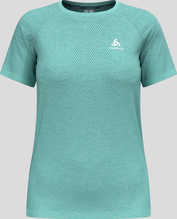 Odlo Essentials Seamless Funktionsshirt kurzarm aqua haze melange (Damen)