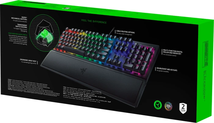 Razer BlackWidow V3, Razer GREEN, USB, ND