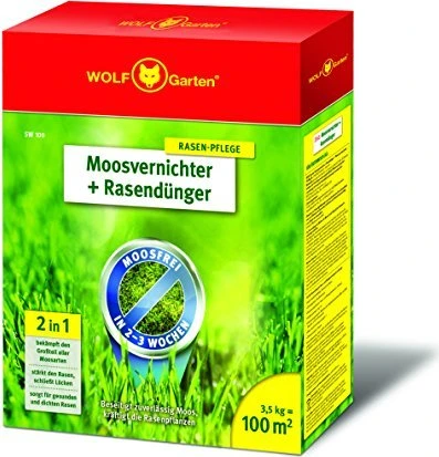 Wolf-Garten SW 100 2in1 Moosvernichter/Rasendünger, 3.5kg