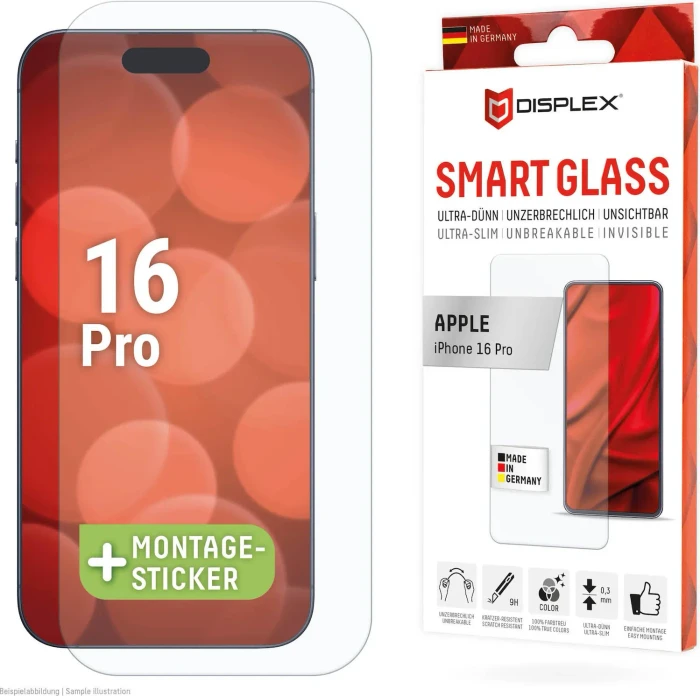 Displex Smart Glass für Apple iPhone 16 Pro