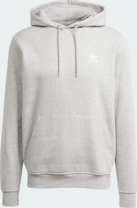 adidas Trefoil Essentials Hoodie medium grey heather/white (Herren)