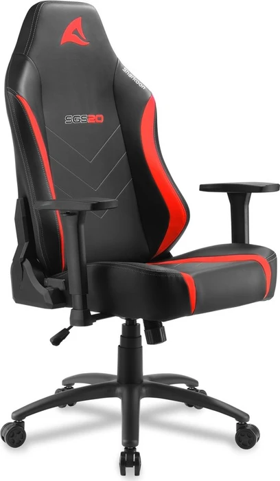 Sharkoon Skiller SGS20 PU Gamingstuhl, schwarz/rot