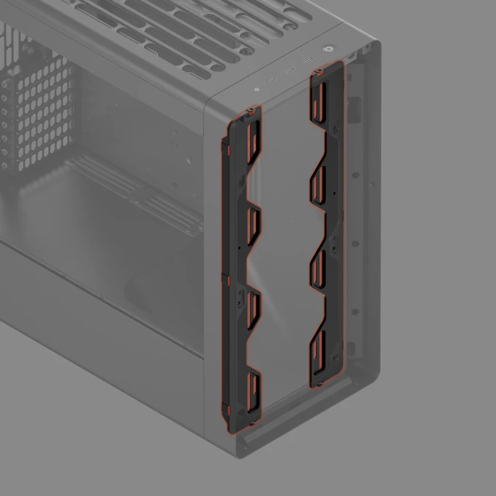 HAVN BF 360 Frontlüfterhalterung 472mm, schwarz