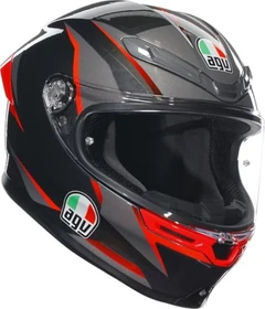 AGV K6 S E2206 Slashcut schwarz/grau/rot