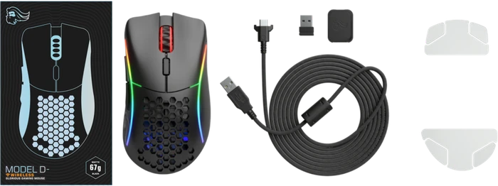 Glorious Model D- Wireless schwarz matt, USB