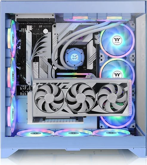 Thermaltake CTE E660 MX Hydrangea Blue, blau, Glasfenster