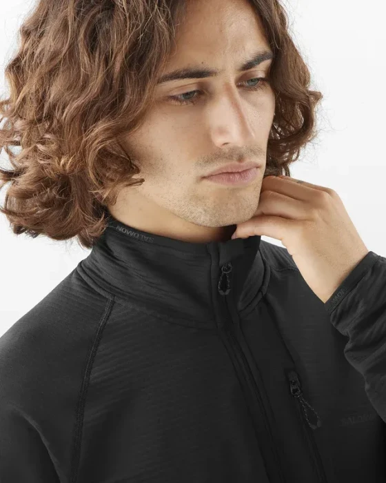 Salomon Essential Lightwarm Jacke deep black (Herren)
