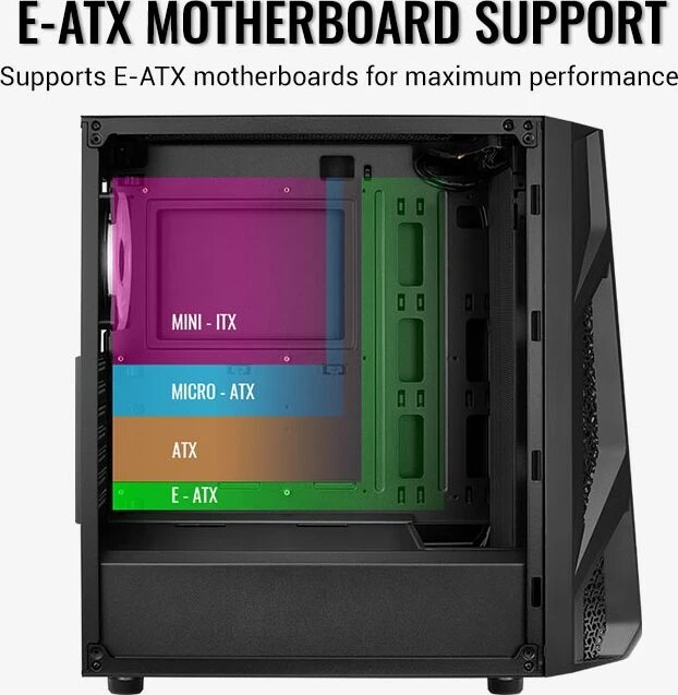 AeroCool AirHawk Duo ARGB, Glasfenster