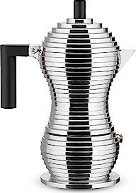 Alessi Pulcina 3 Tassen Espressokanne schwarz