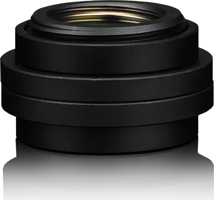 Thermal Grizzly DeltaMate Pass Through Fitting FF, G1/4", schwarz