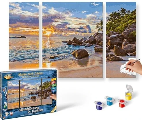 Schipper Arts & Crafts Malen nach Zahlen Abendstimmung im Paradies